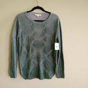 XS Two by Vince Camuto Crewneck Ribbed Sweater